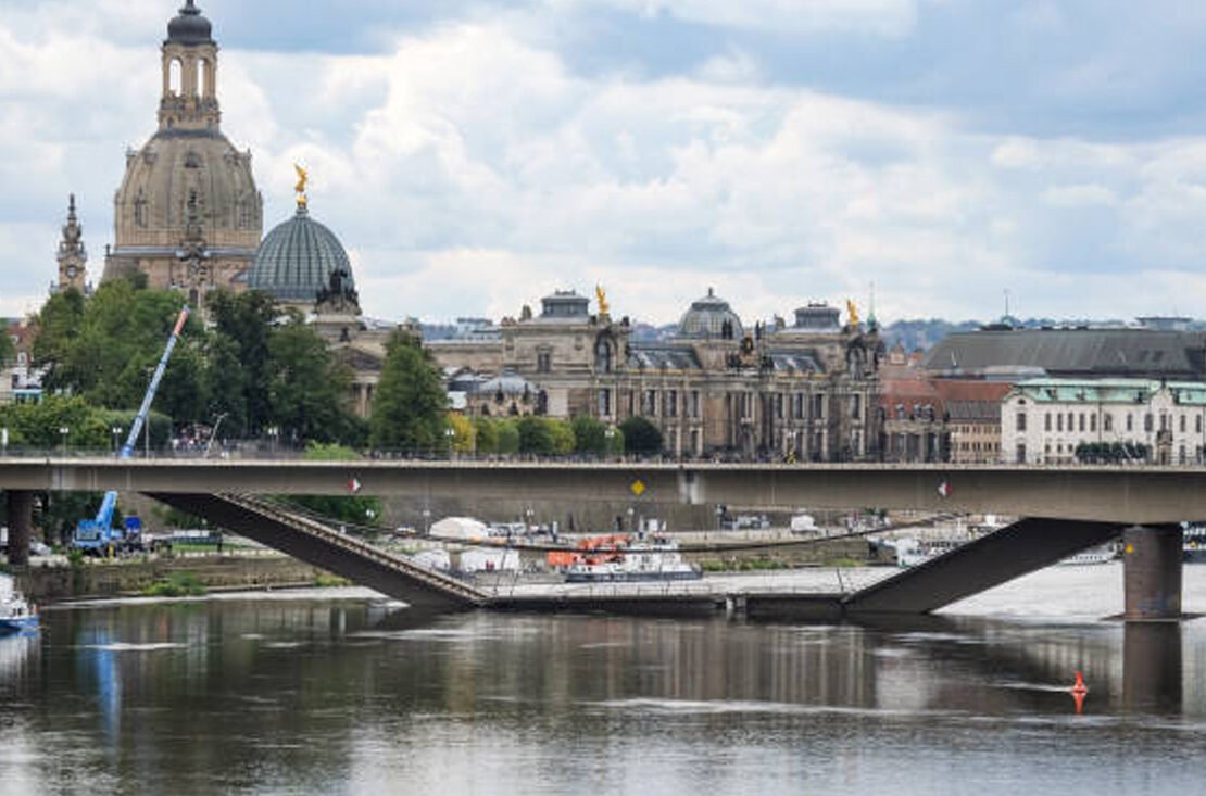 Entdeckung einer WWII-Bombe in der Nähe der Carola-Brücke in Dresden