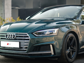 Grüner Audi S5, Frontansicht