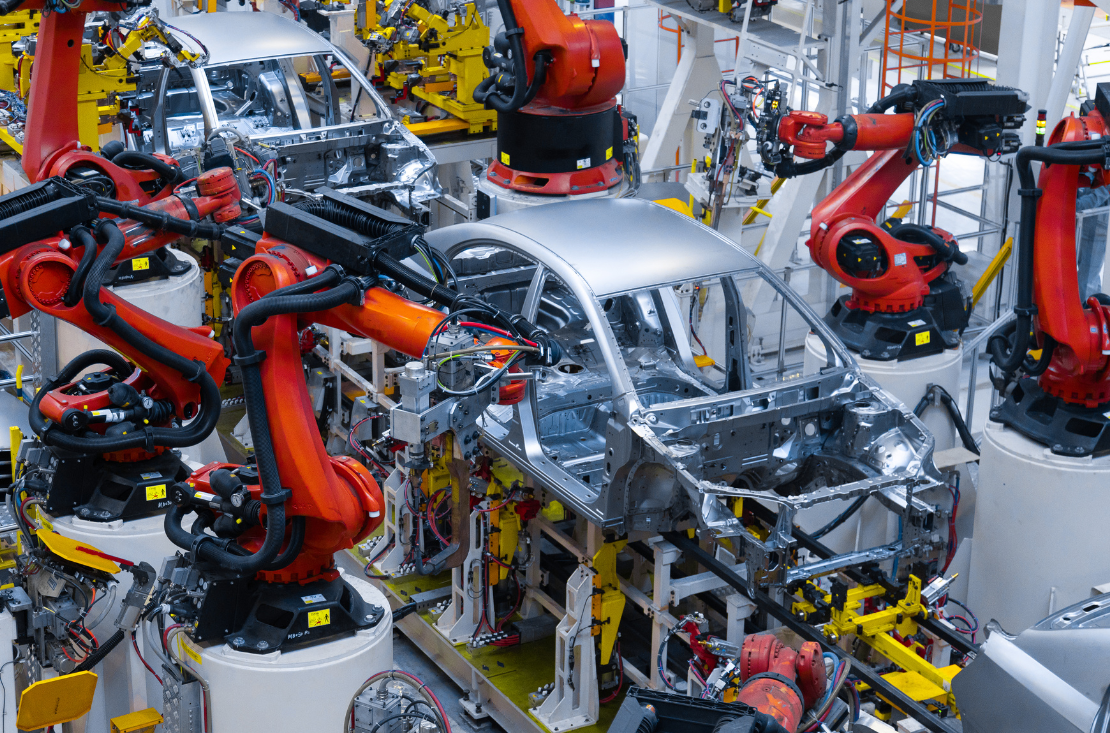 Automatisierte Automobilfertigungsroboter