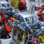 Automatisierte Automobilfertigungsroboter