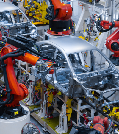 Automatisierte Automobilfertigungsroboter