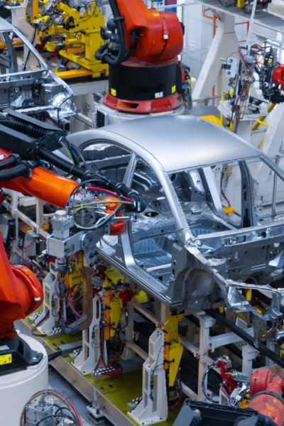 Automatisierte Automobilfertigungsroboter