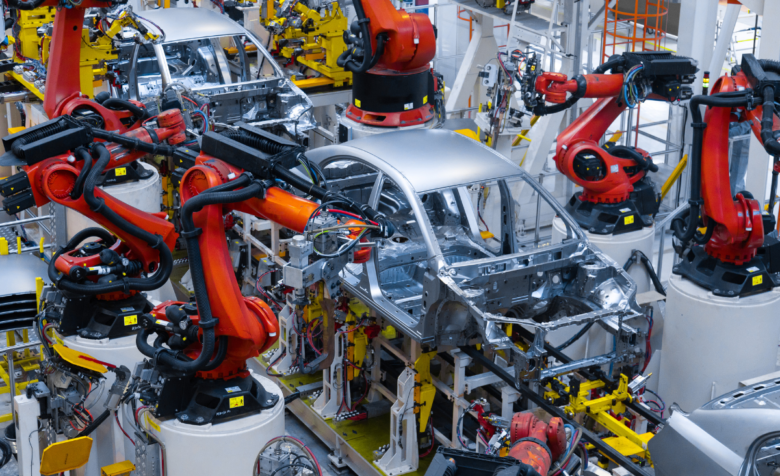 Automatisierte Automobilfertigungsroboter