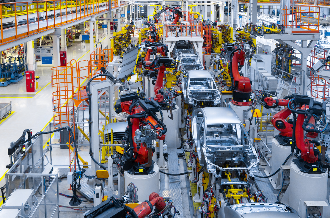 Automatisierte Automobilproduktionslinie