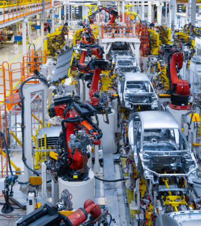 Automatisierte Automobilproduktionslinie