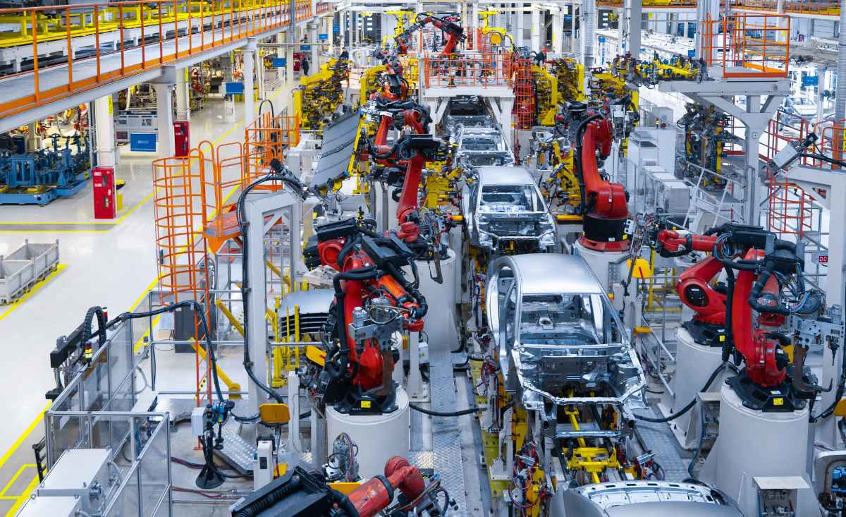 Automatisierte Automobilproduktionslinie