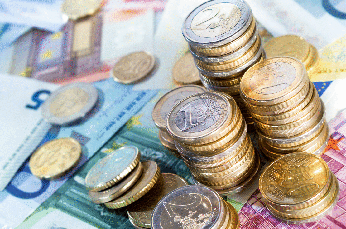 Euro-Münzen und Banknoten