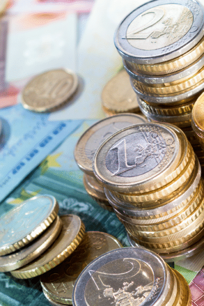 Euro-Münzen und Banknoten