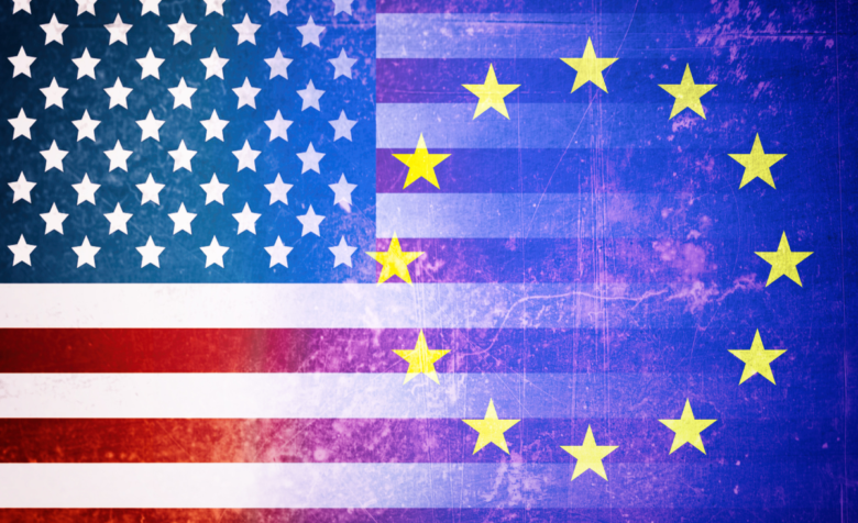 USA-EU-Flaggen