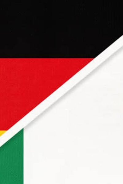 Deutschland-Nigeria-Flaggen