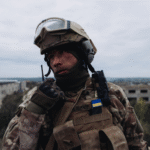 Ukrainischer Soldat im Donbass