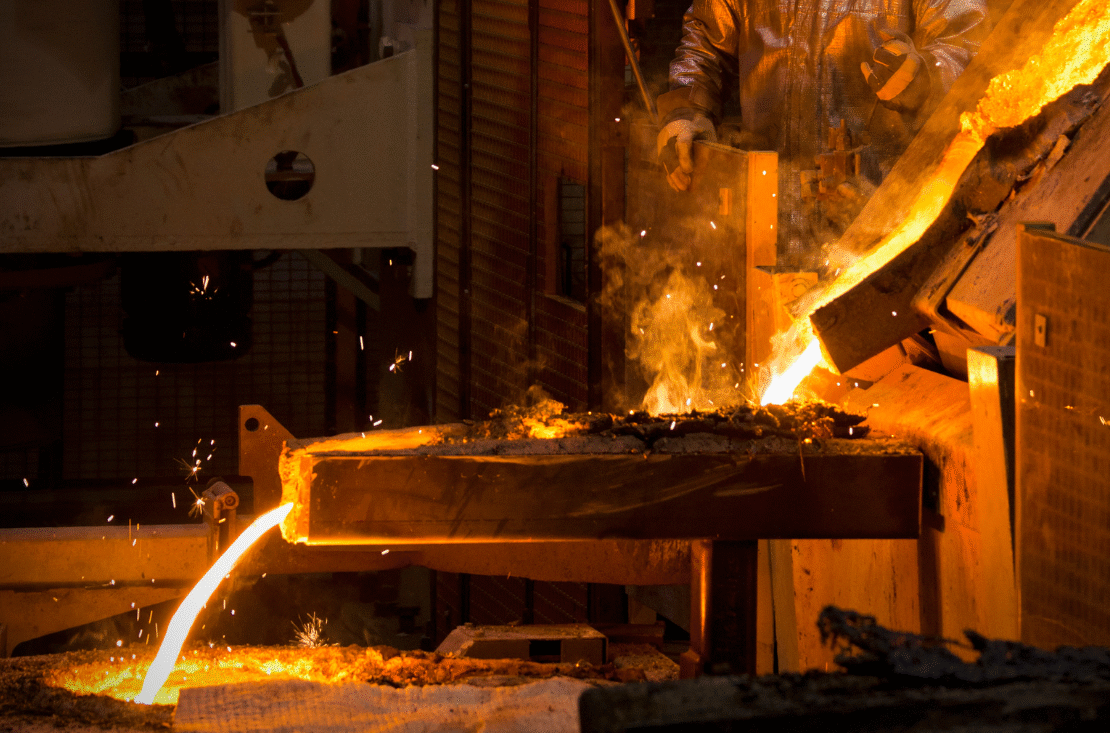 Grüner Stahl unter Druck