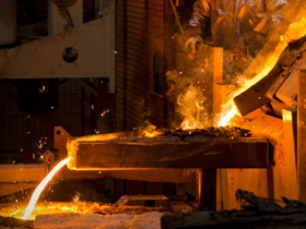 Grüner Stahl unter Druck