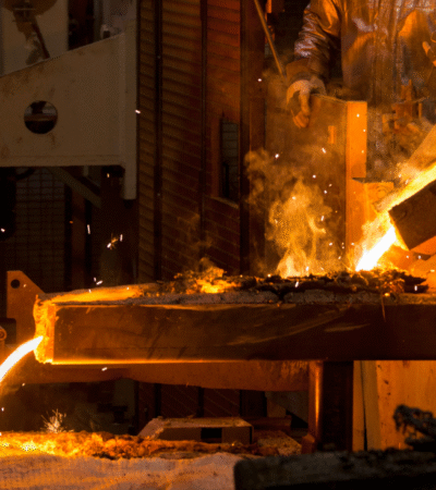 Grüner Stahl unter Druck