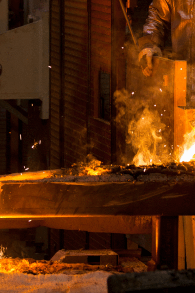 Grüner Stahl unter Druck